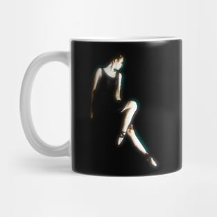 Beautiful girl, ballet dancer, in the darkness. Dark and beautiful. Mug